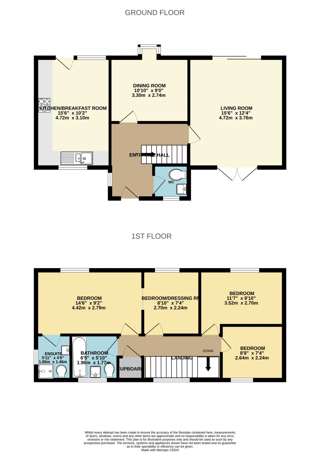 Floorplans For Littlecroft, South Woodham Ferrers, Chelmsford, Essex, CM3