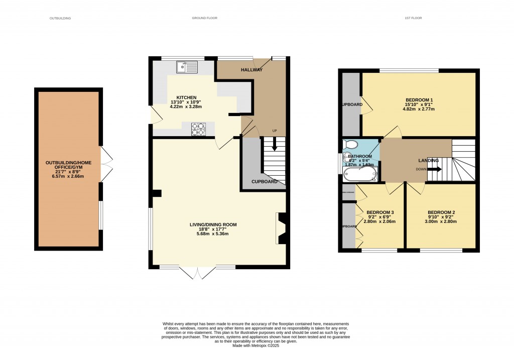 Floorplans For Princes Avenue, Mayland, Chelmsford, Essex, CM3