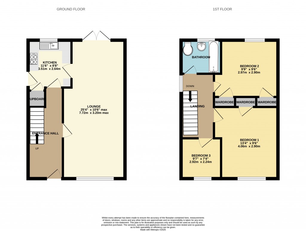 Floorplans For Meadow Way, Latchingdon, Chelmsford, Essex, CM3