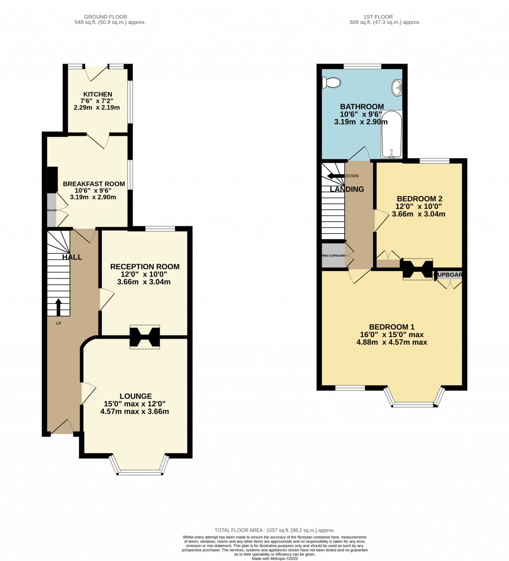 Floorplans For Fambridge Road, Maldon, Essex, CM9