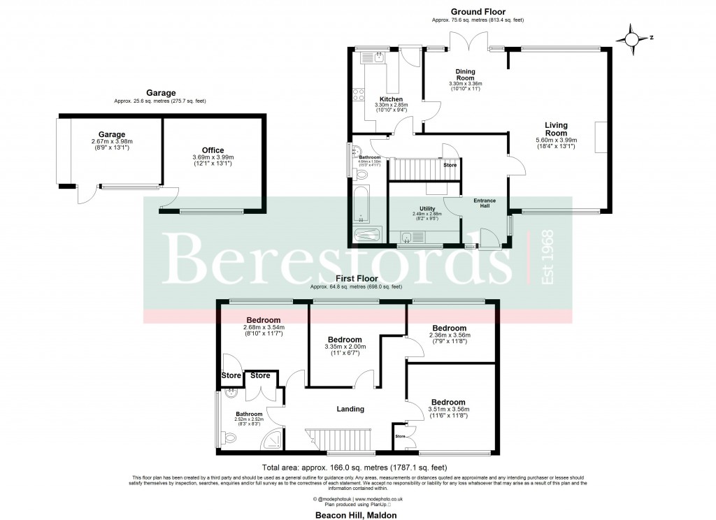 Floorplans For Beacon Hill, Maldon, Essex, CM9