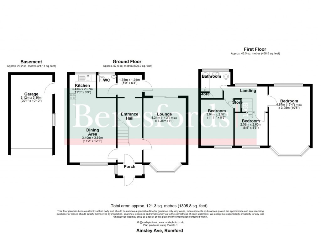 Floorplans For Ainsley Avenue, Romford, RM7