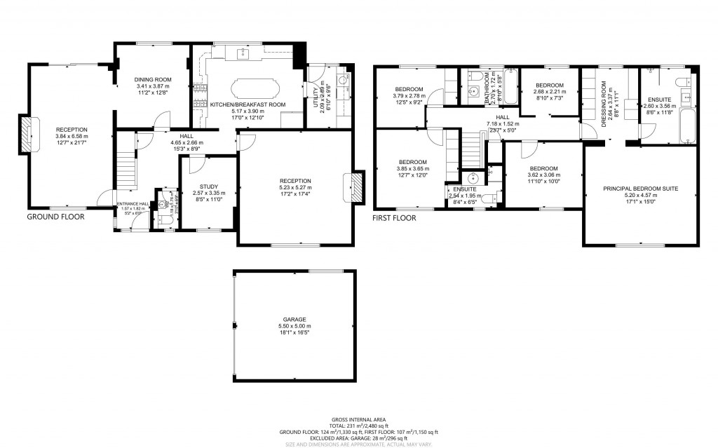 Floorplans For Fordyce Close, Hornchurch, Essex, RM11