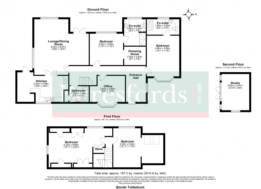 Floorplans For Tolleshunt d'Arcy Road, Tolleshunt Major, Maldon, Essex, CM9