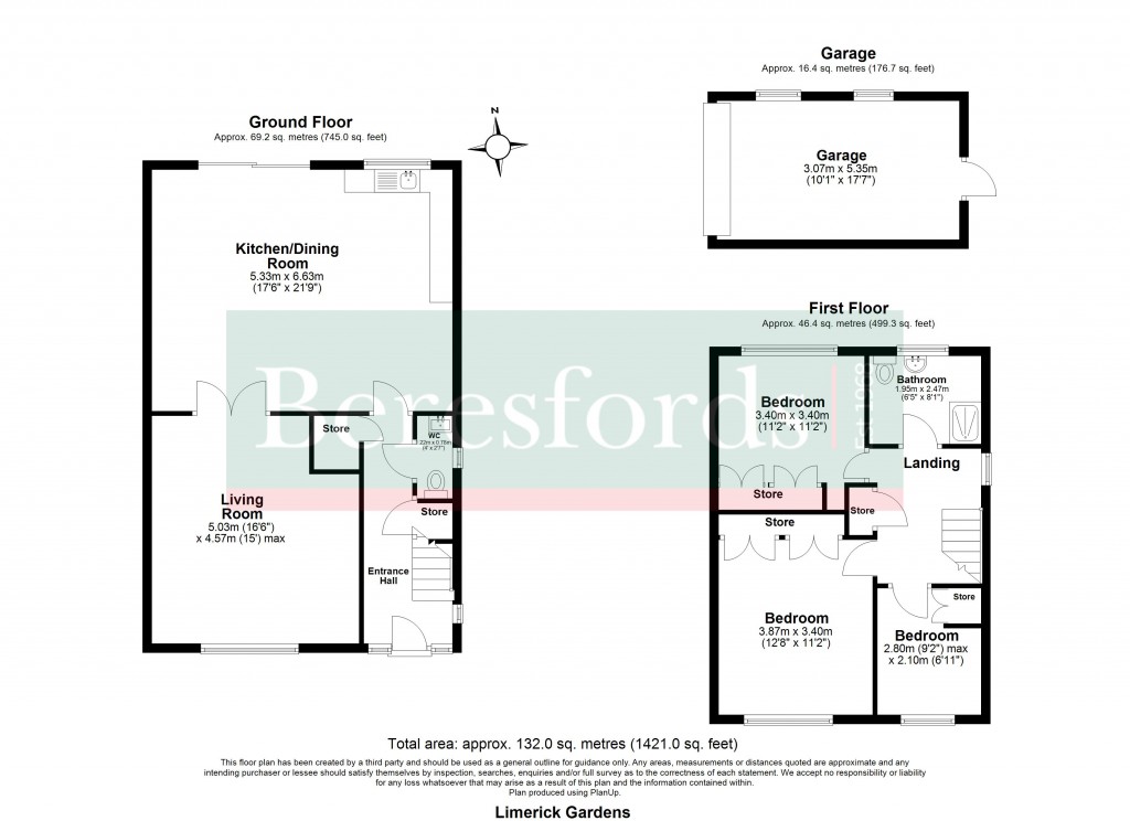 Floorplans For Limerick Gardens, Upminster, RM14