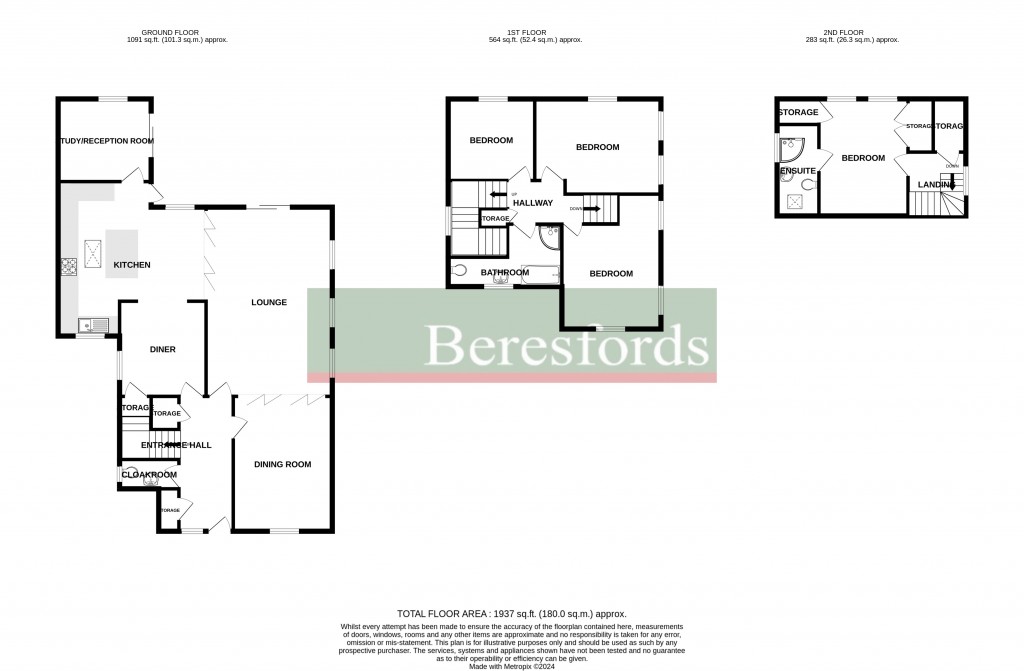 Floorplans For Broomfield Road, Chelmsford, Essex, CM1