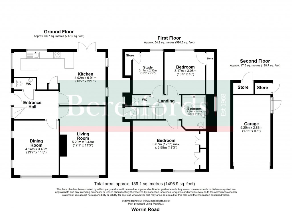 Floorplans For Worrin Road, Shenfield, Brentwood, Essex, CM15