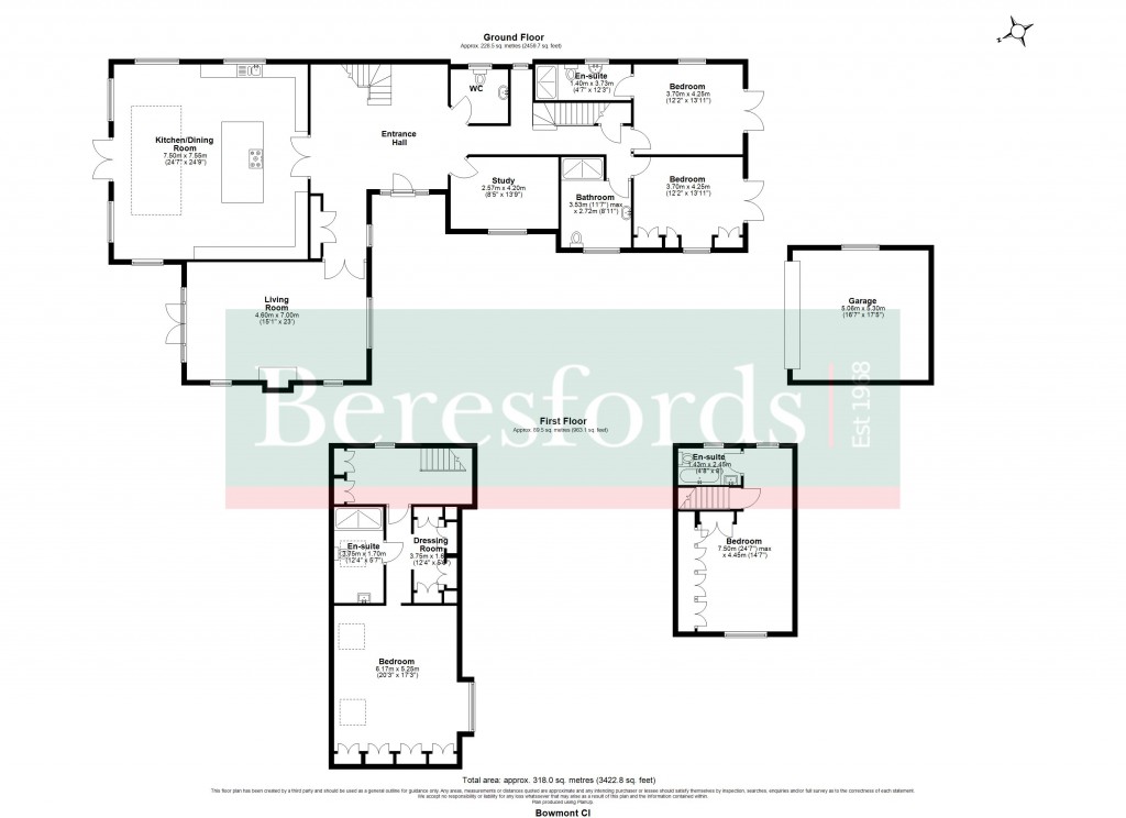 Floorplans For Bowmont Close, Hutton, Brentwood, Essex, CM13