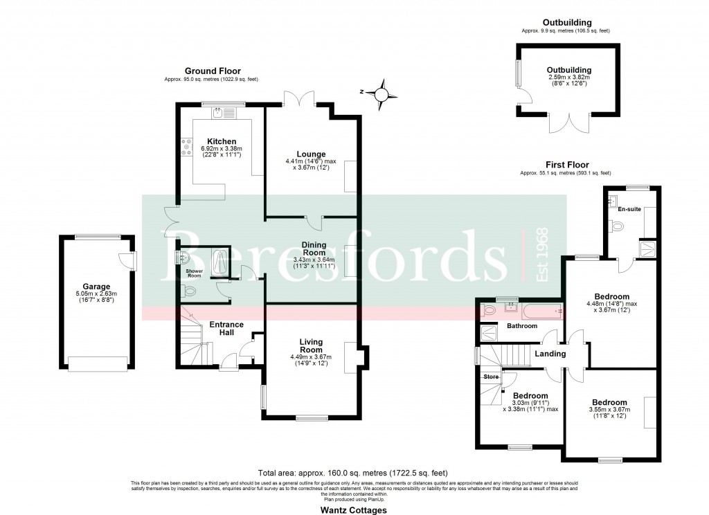 Floorplans For Hall Lane, Upminster, RM14