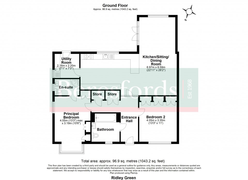 Floorplans For Ridley Green, Hartford End, Chelmsford, Essex, CM3