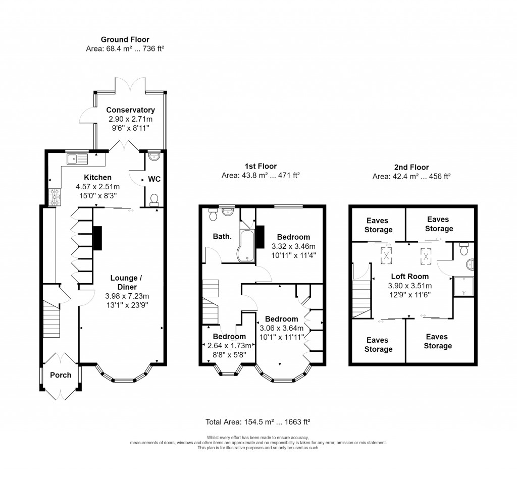 Floorplans For Mawney Road, Romford, RM7