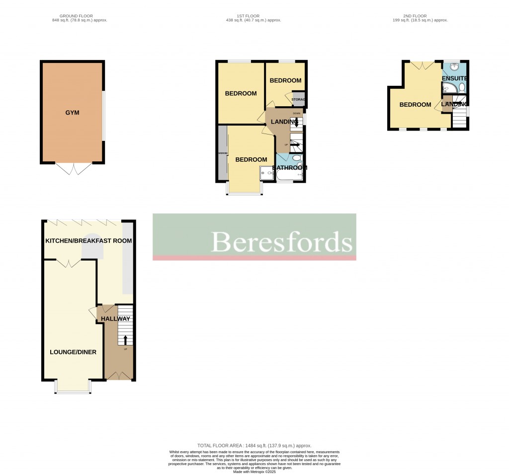 Floorplans For Osborne Road, Hornchurch, RM11