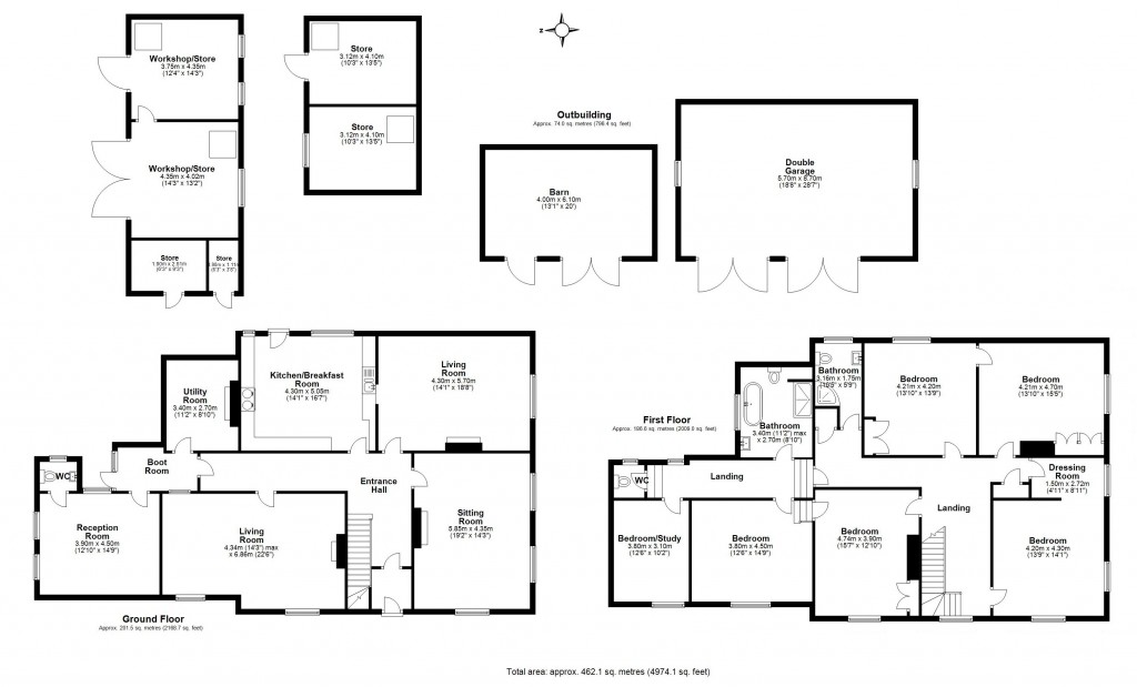 Floorplans For Manor Road, Dengie, Southminster, Essex, CM0