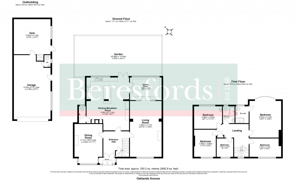 Floorplans For Oaklands Avenue, Romford, RM1