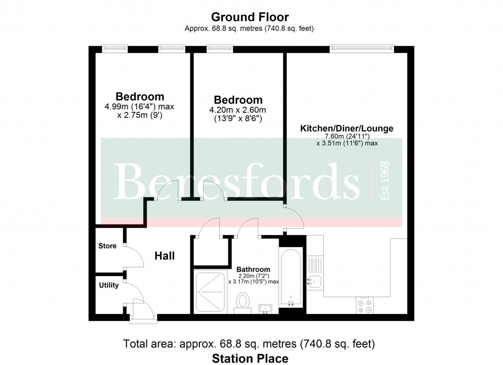 Floorplans For Kings Road, Brentwood, Essex, CM14