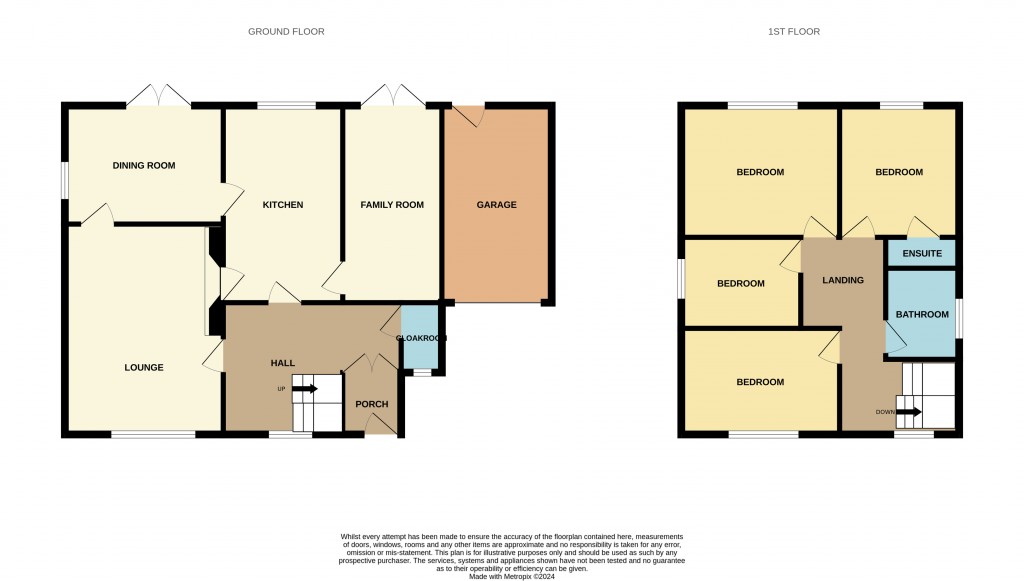 Floorplans For Brook Close, Woodham Walter, Maldon, Essex, CM9