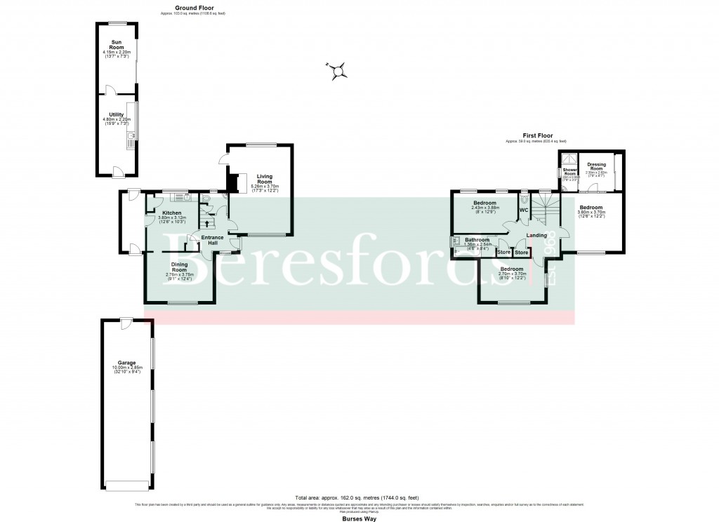 Floorplans For Burses Way, Hutton, Brentwood, Essex, CM13