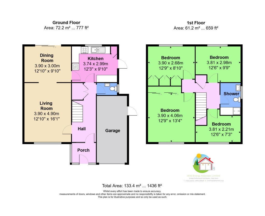 Floorplans For Tadlows Close, Upminster, RM14
