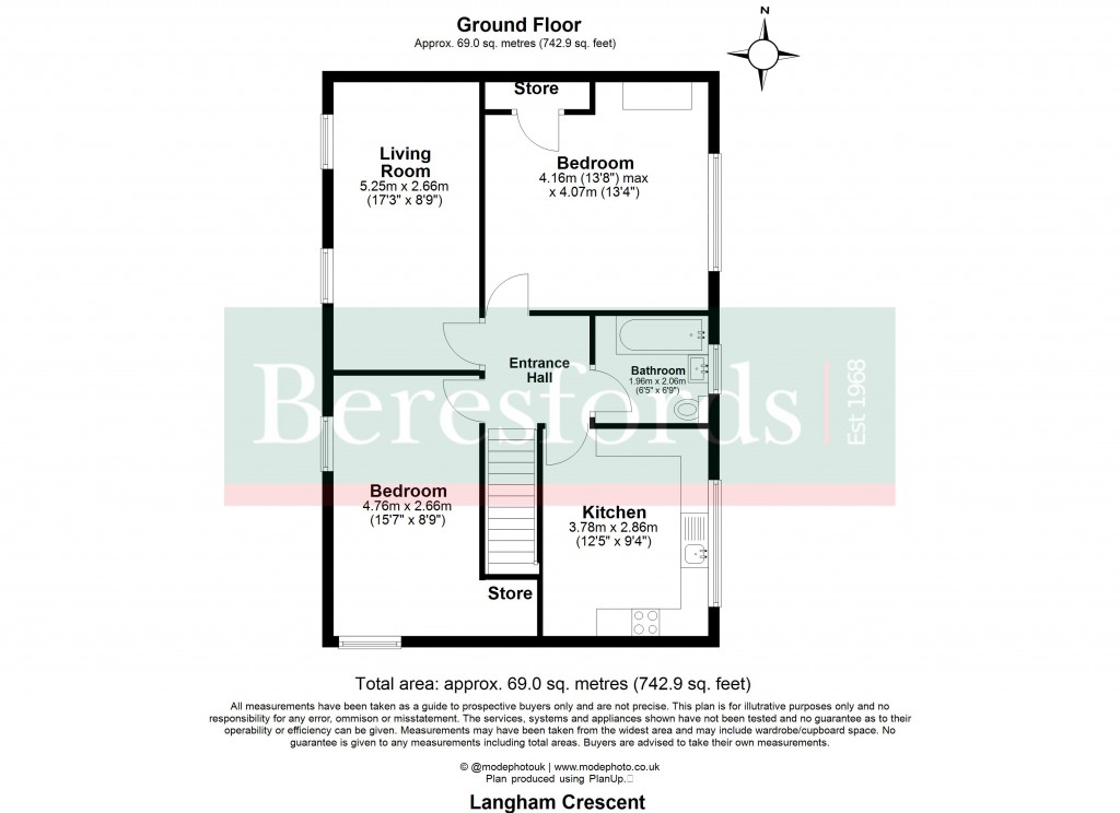 Floorplans For Langham Crescent, Billericay, Essex, CM12
