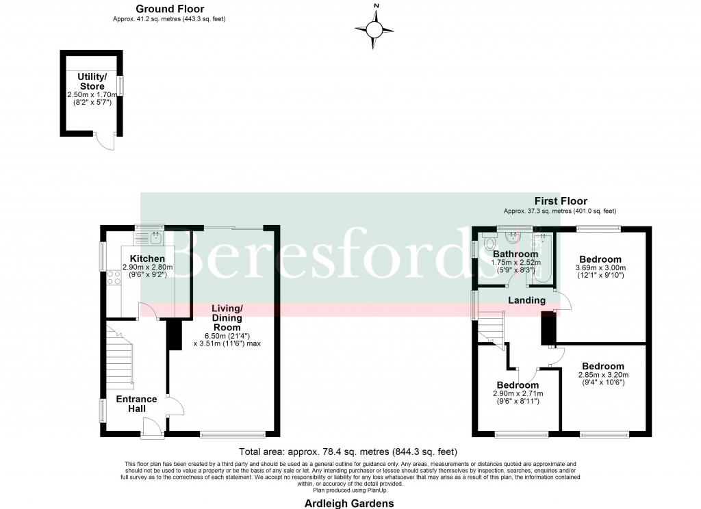 Floorplans For Ardleigh Gardens, Hutton, Brentwood, Essex, CM13