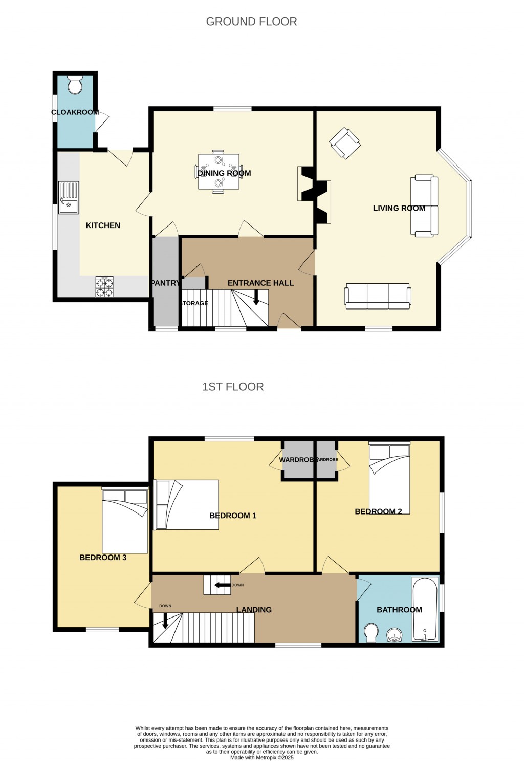 Floorplans For Braintree Road, Tye Green, Braintree, Essex, CM77