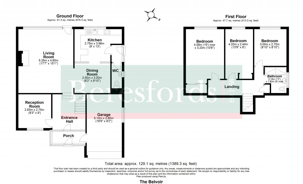 Floorplans For The Belvoir, Ingatestone, Essex, CM4
