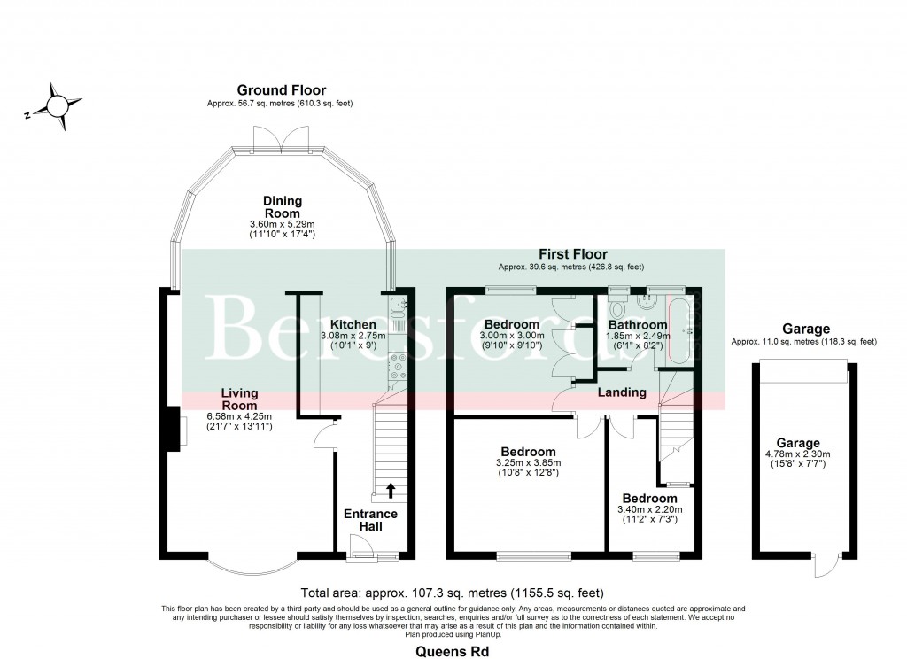 Floorplans For Queens Road, Brentwood, Essex, CM14