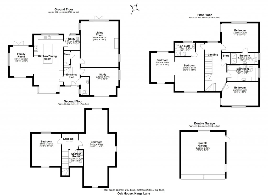 Floorplans For Kings Lane, Stisted, Braintree, Essex, CM77