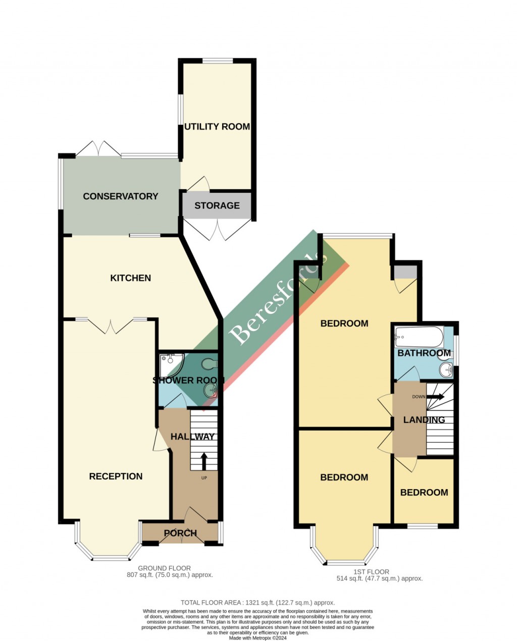 Floorplans For Woodfield Drive, Gidea Park, RM2