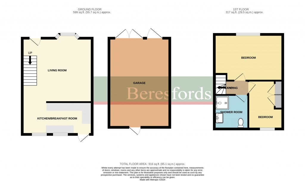 Floorplans For Benets Road, Hornchurch, RM11
