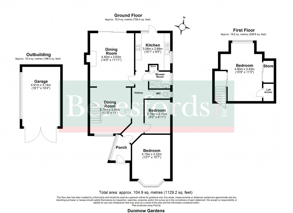 Floorplans For Dunmow Gardens, West Horndon, Brentwood, Essex, CM13