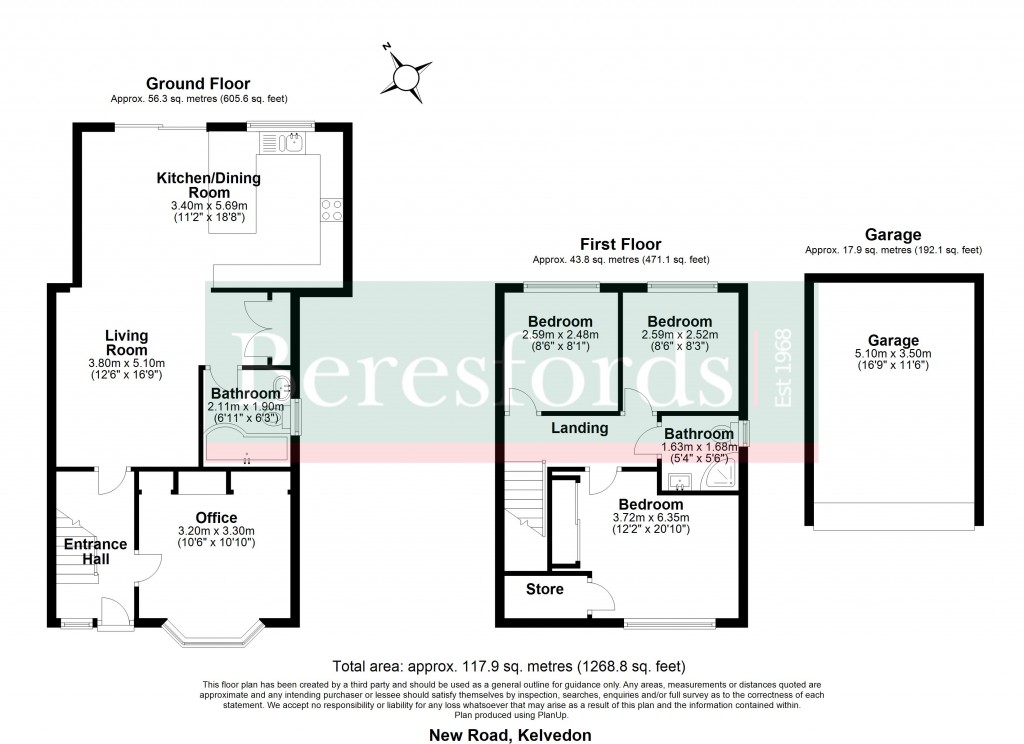 Floorplans For New Road, Kelvedon, Colchester, Essex, CO5