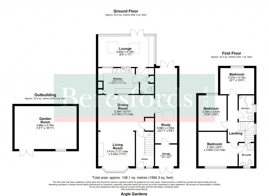 Floorplans For Argyle Gardens, Upminster, RM14
