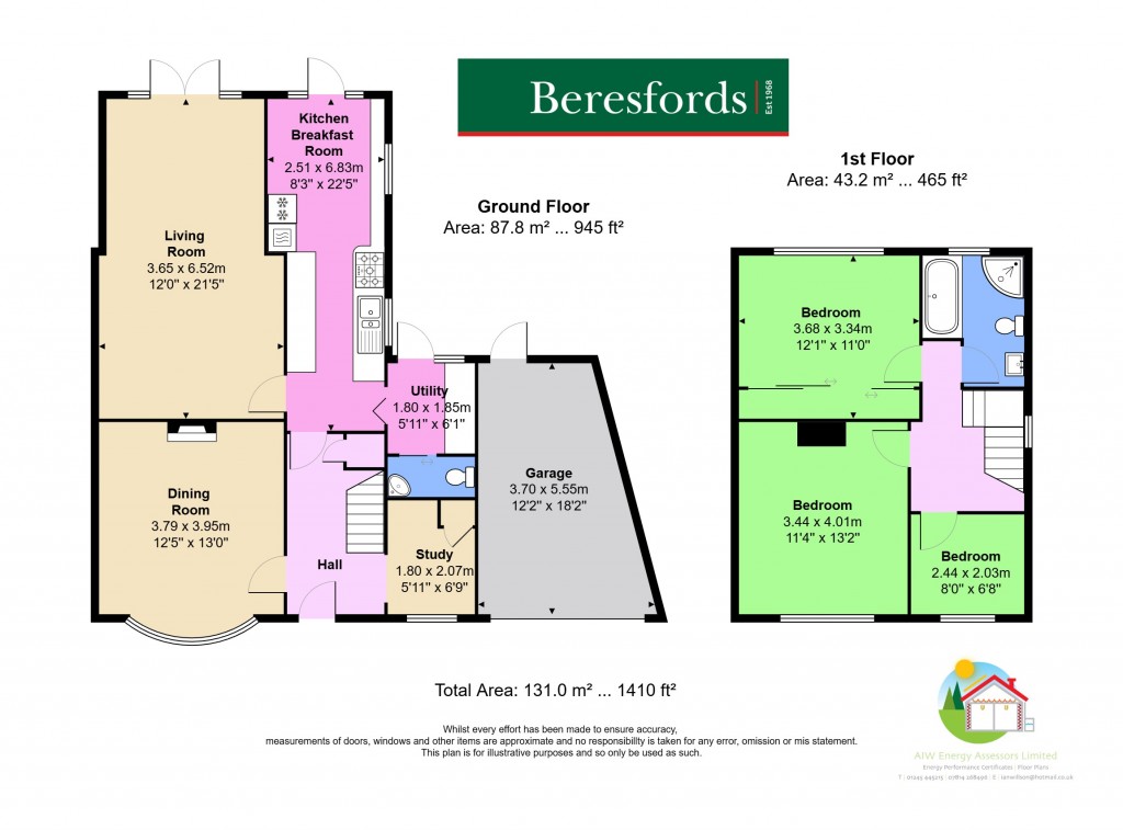 Floorplans For Cedar Road, Hutton, Brentwood, Essex, CM13