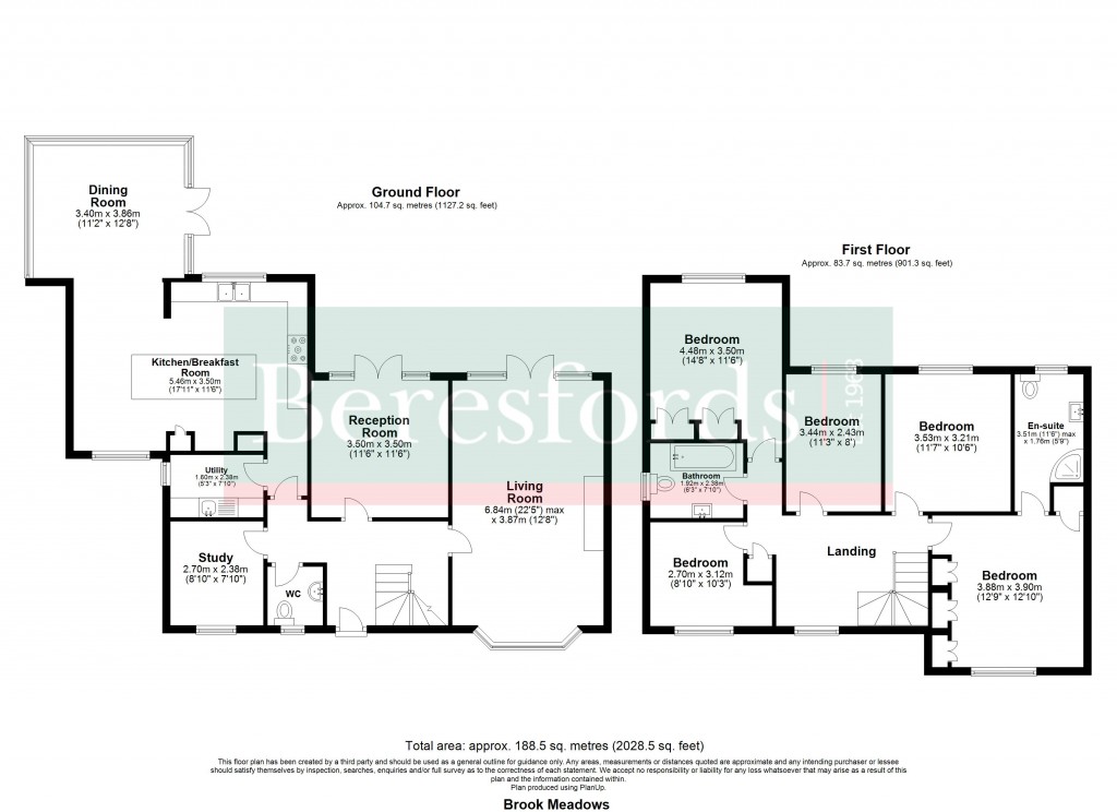 Floorplans For Brook Meadows, Tiptree, Colchester, Essex, CO5