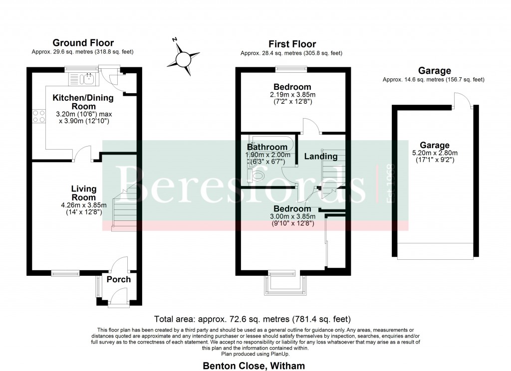 Floorplans For Benton Close, Witham, Essex, CM8