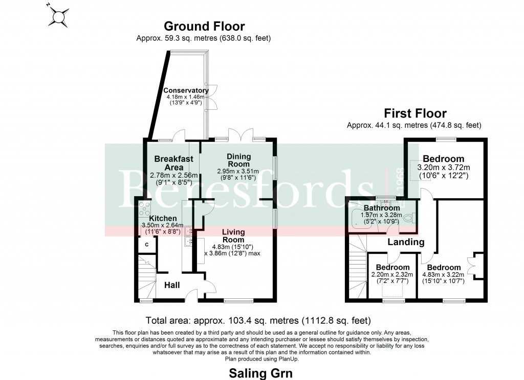 Floorplans For Saling Green, Basildon, Essex, SS15