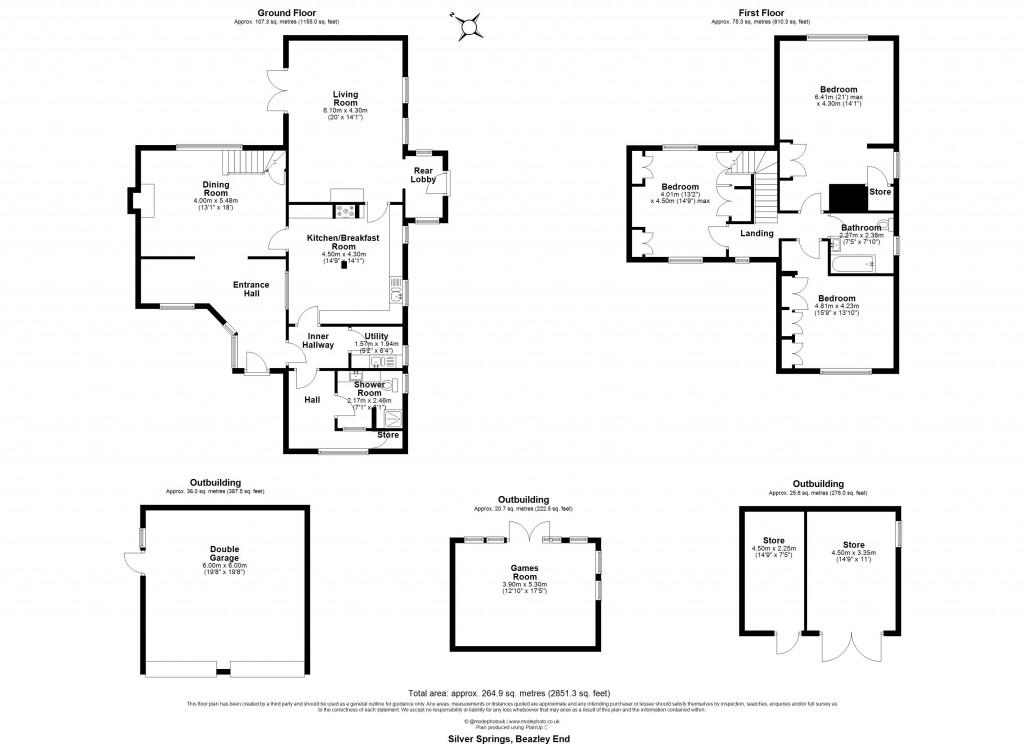 Floorplans For Beazley End, Braintree, Essex, CM7