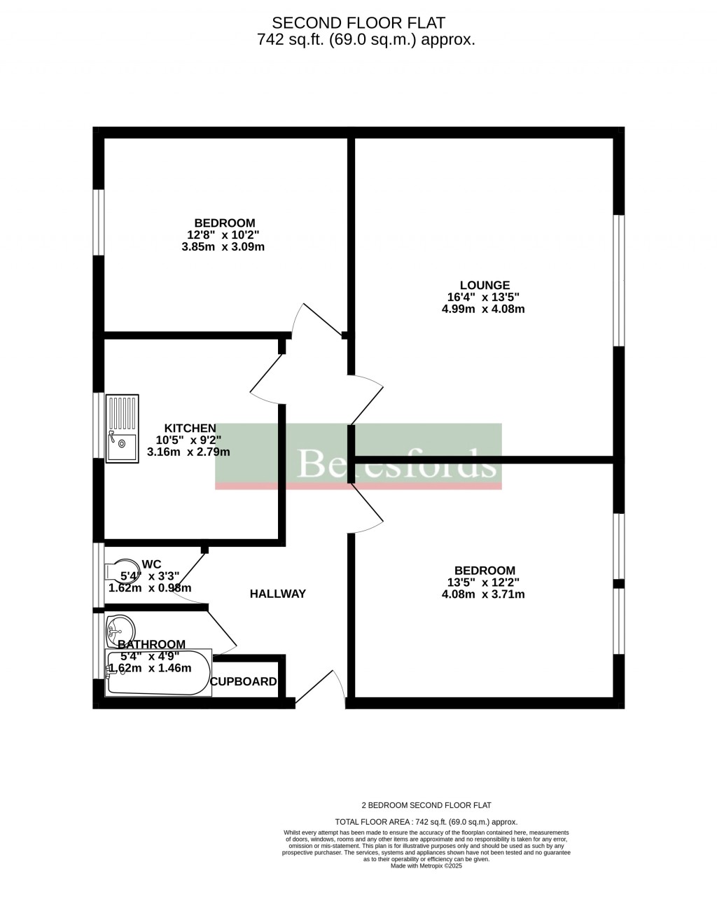 Floorplans For Courtlands, Patching Hall Lane, Chelmsford, Essex, CM1