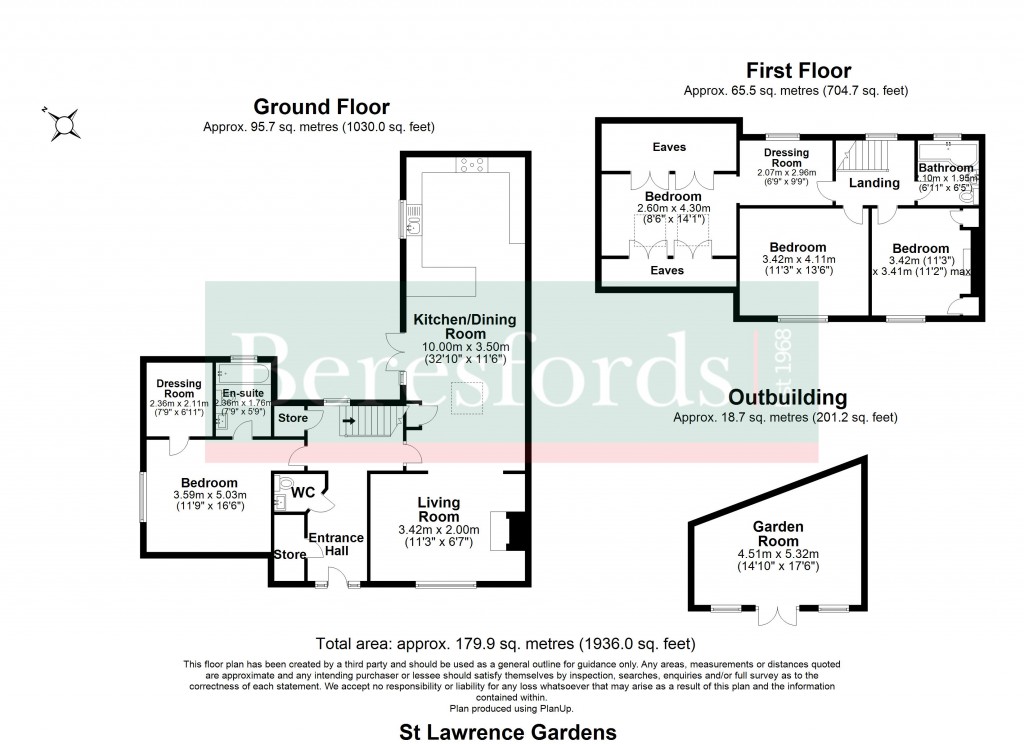 Floorplans For St. Lawrence Gardens, Blackmore, Ingatestone, Essex, CM4