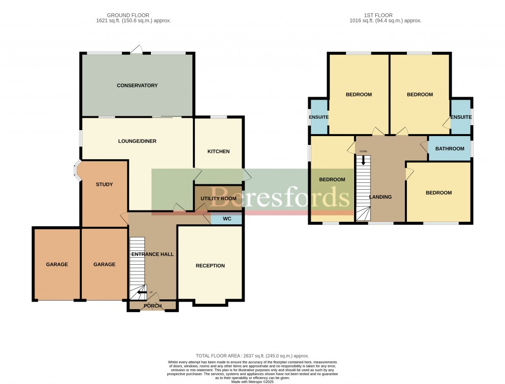 Floorplans For Sylvan Avenue, Hornchurch, RM11
