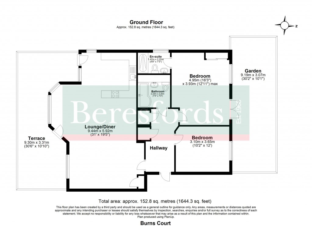 Floorplans For Burns Court, 102 Balgores Lane, Gidea Park, RM2