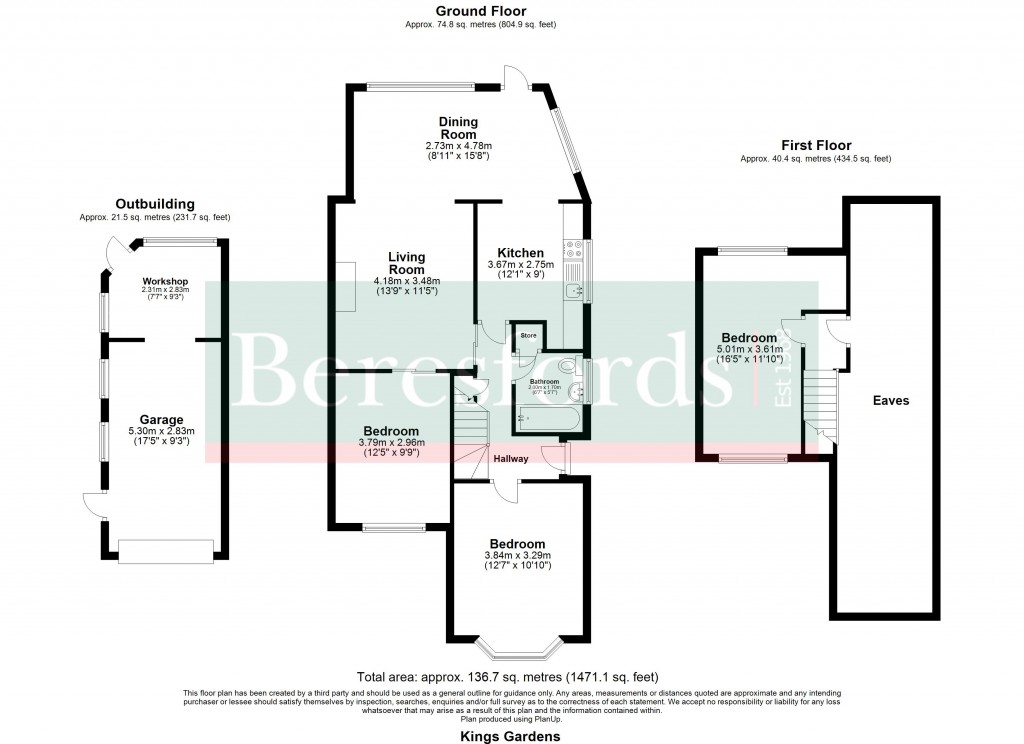 Floorplans For Kings Gardens, Upminster, RM14