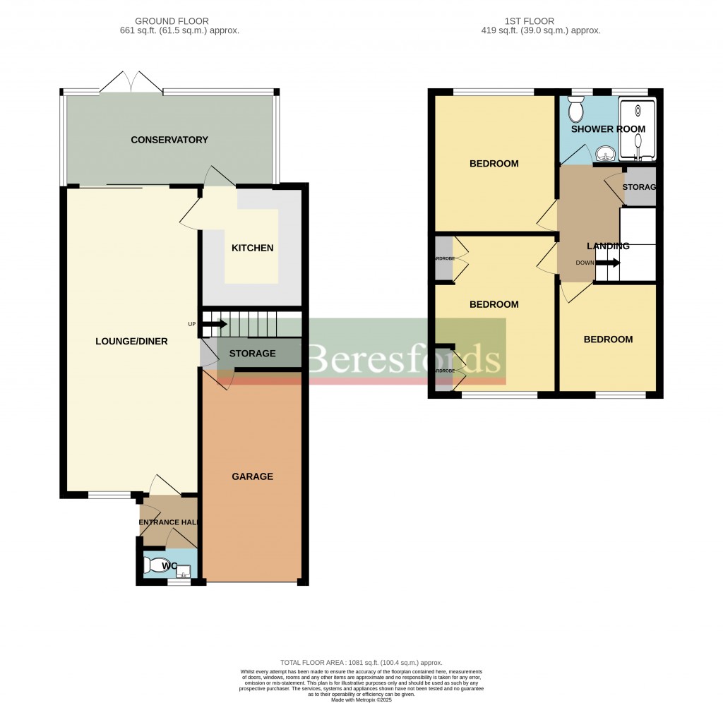 Floorplans For Veny Crescent, Hornchurch, RM12