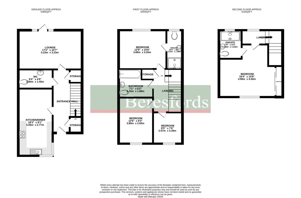 Floorplans For Dunn Side, Chelmsford, Essex, CM1
