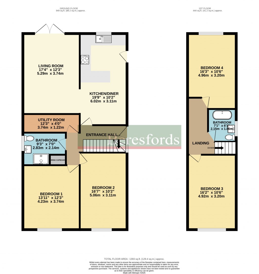 Floorplans For Orchard Close, Clacton-on-Sea, Essex, CO16