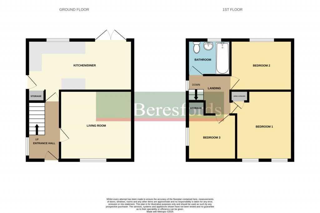Floorplans For Spring Gardens Road, Chappel, Colchester, Essex, CO6