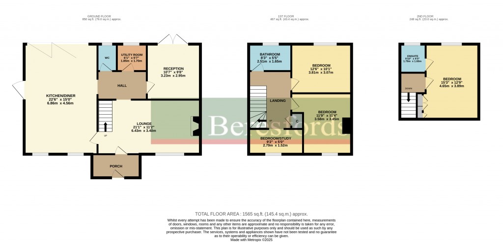 Floorplans For Firsgrove Crescent, Warley, Brentwood, Essex, CM14