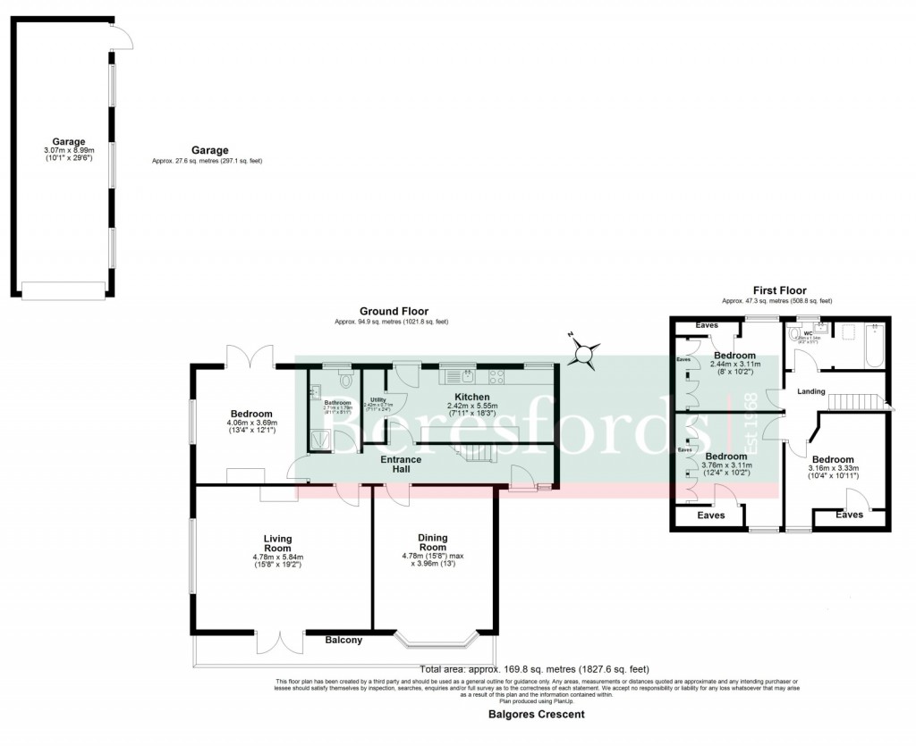 Floorplans For Balgores Crescent, Gidea Park, RM2