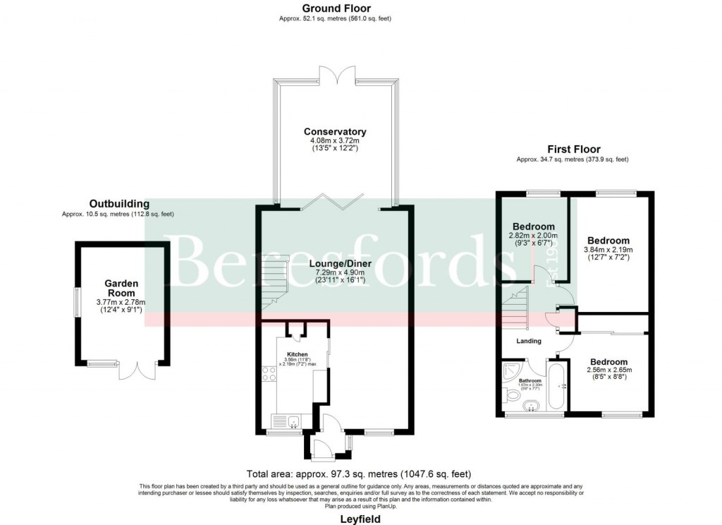 Floorplans For Ley Field, Takeley, Bishop's Stortford, Essex, CM22